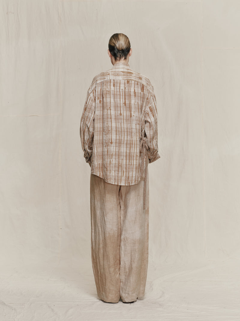 ジギーチェン MANDARIN COLLAR ASYMMETRIC ドレスシャツ ASYMMETRIC MANDARIN COLLAR SHIRT – ZIGGY CHEN