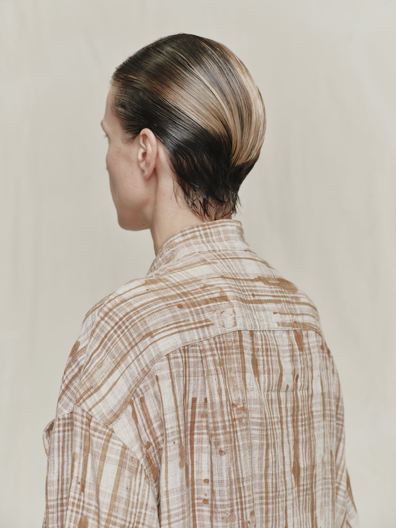 ASYMMETRIC MANDARIN COLLAR SHIRT – ZIGGY CHEN