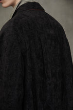 VELVET LUMPED COAT