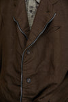 NOTCH COLLAR ZIPPED JACKET