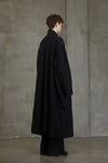 OVERSIZED HIGH COLLAR LONG COAT