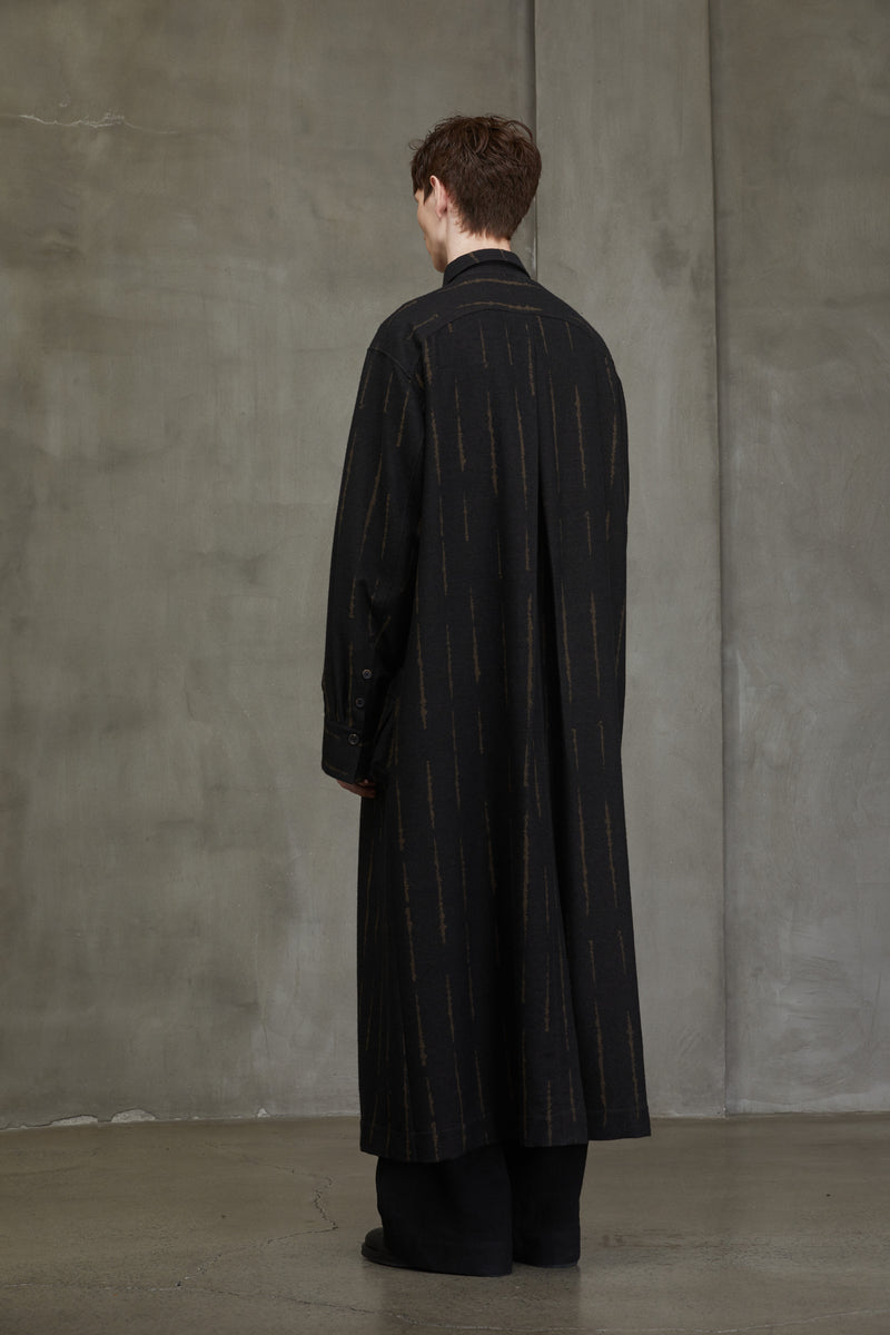 PLEATED LONG SHIRT