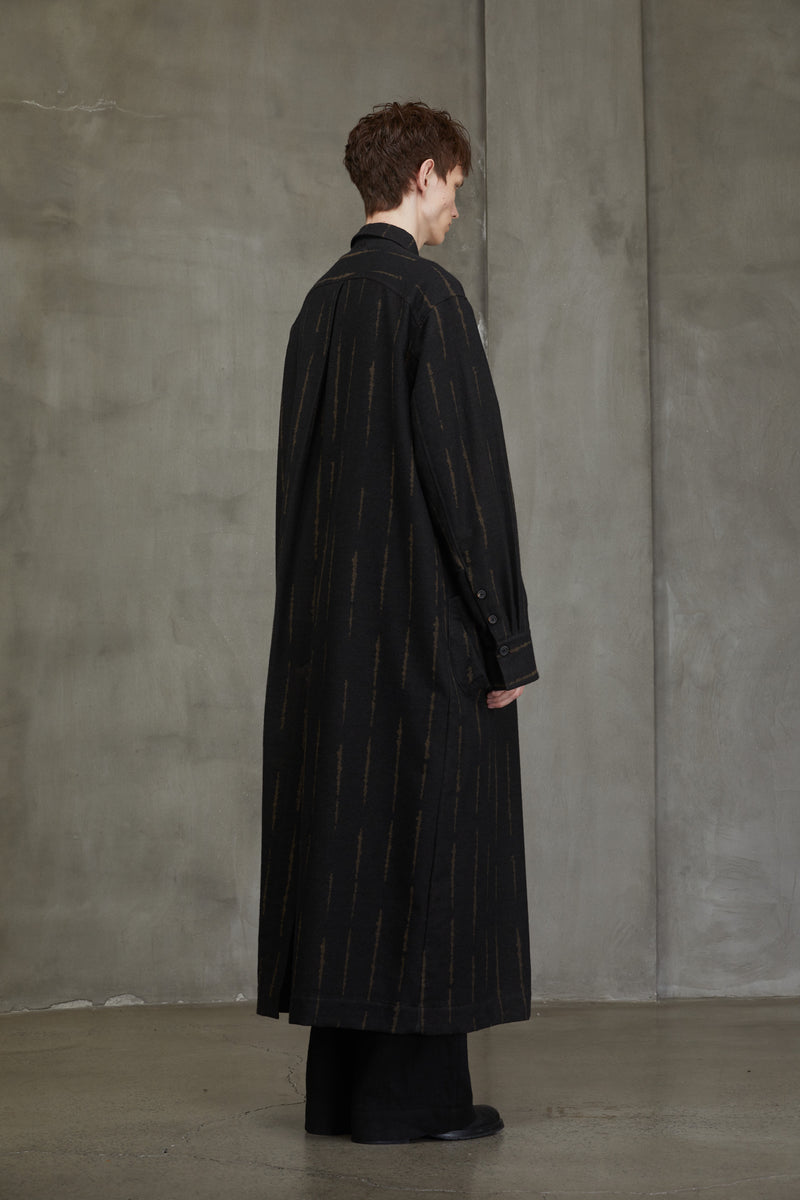 PLEATED LONG SHIRT