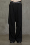 ARTICULATED KNEE WIDE LEG TROUSERS