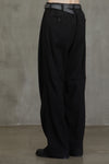 ARTICULATED KNEE WIDE LEG TROUSERS