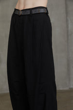 ARTICULATED KNEE WIDE LEG TROUSERS