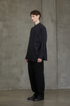 ASYMMETRIC PLEATED SHIRT