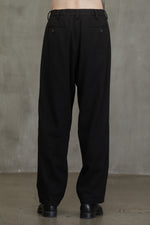 STRAIGHT LEG FRONT PLEAT TROUSERS