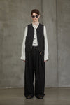 JACQUARD ZIPPED WAISTCOAT