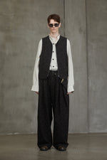 JACQUARD ZIPPED WAISTCOAT