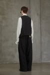 JACQUARD ZIPPED WAISTCOAT