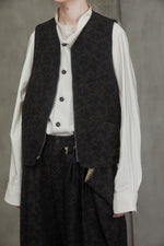 JACQUARD ZIPPED WAISTCOAT