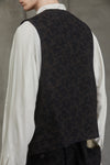 JACQUARD ZIPPED WAISTCOAT