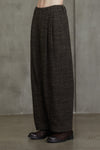 DROP CROTCH WIDE-LEG TROUSERS