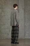 ASYMMETRIC PLEATED SHIRT