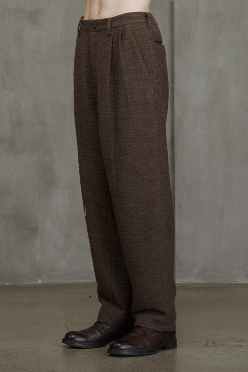 STRAIGHT LEG FRONT PLEAT TROUSERS