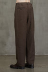 STRAIGHT LEG FRONT PLEAT TROUSERS