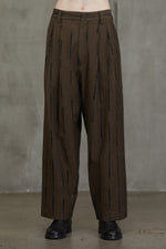 JACQUARD FRONT PLEAT TROUSERS