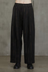 DROP CROTCH WIDE-LEG TROUSERS