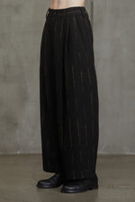 DROP CROTCH WIDE-LEG TROUSERS