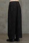 DROP CROTCH WIDE-LEG TROUSERS