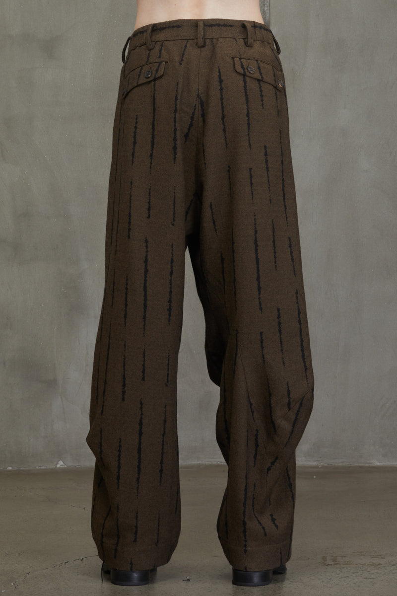 JACQUARD LUMPED TROUSERS