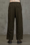 PLEATS TAPERED TROUSERS