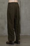 PLEATS TAPERED TROUSERS