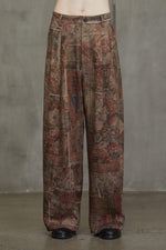 DIGITAL PRINT WIDE LEG TROUSERS