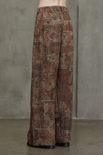 DIGITAL PRINT WIDE LEG TROUSERS