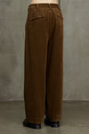 CORDUROY FRONT PLEAT TROUSERS