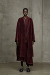 SHAWL COLLAR VELVET COAT