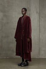 SHAWL COLLAR VELVET COAT