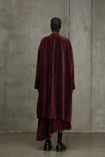 SHAWL COLLAR VELVET COAT
