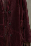 SHAWL COLLAR VELVET COAT