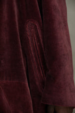 SHAWL COLLAR VELVET COAT