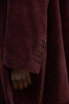 SHAWL COLLAR VELVET COAT