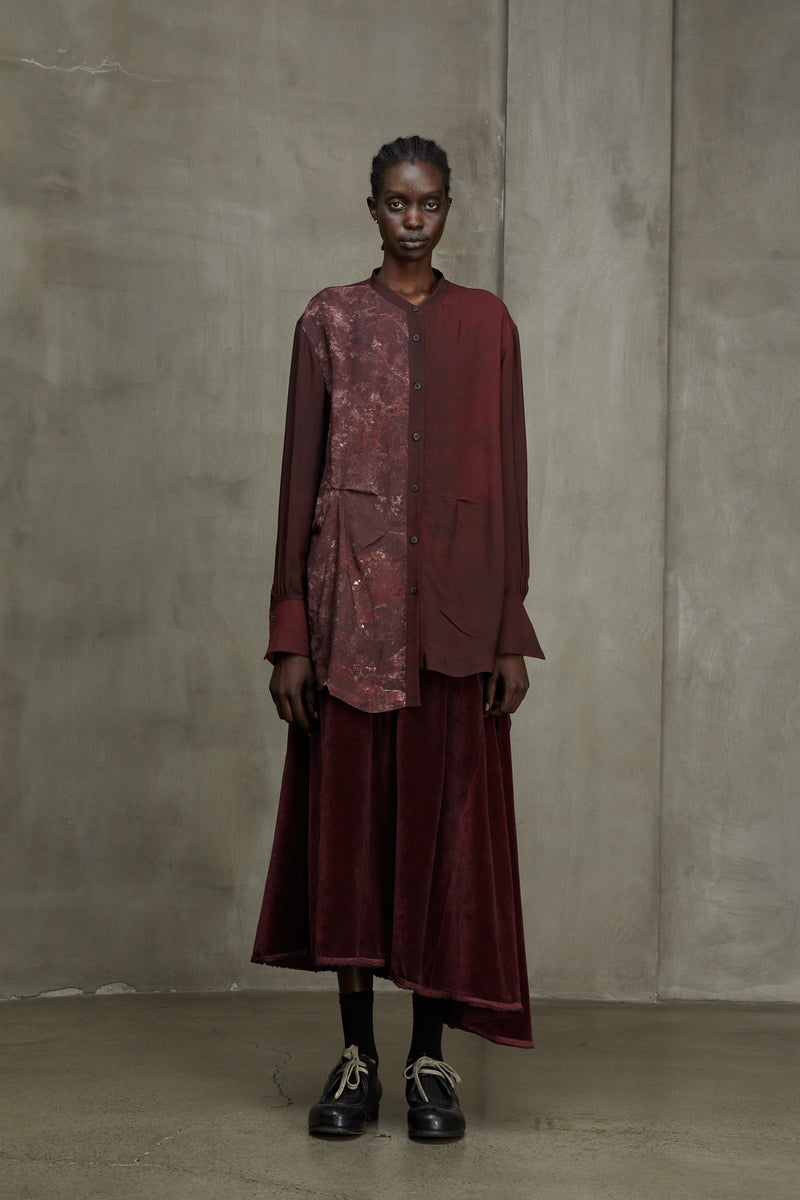 COLLAGED LONG SHIRT