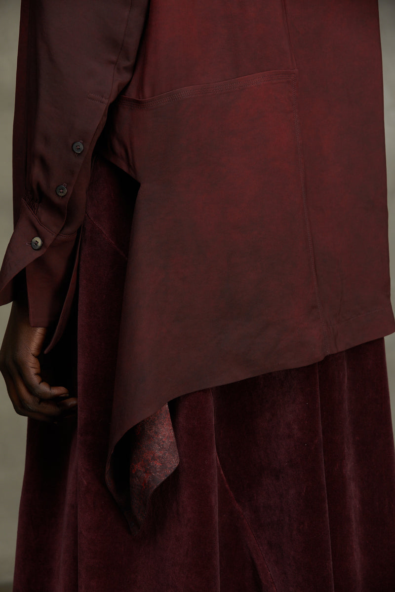 COLLAGED LONG SHIRT