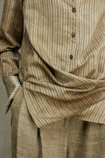 V-NECK STRIPED SHIRT