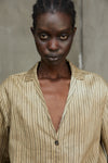 V-NECK STRIPED SHIRT
