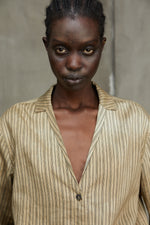 V-NECK STRIPED SHIRT