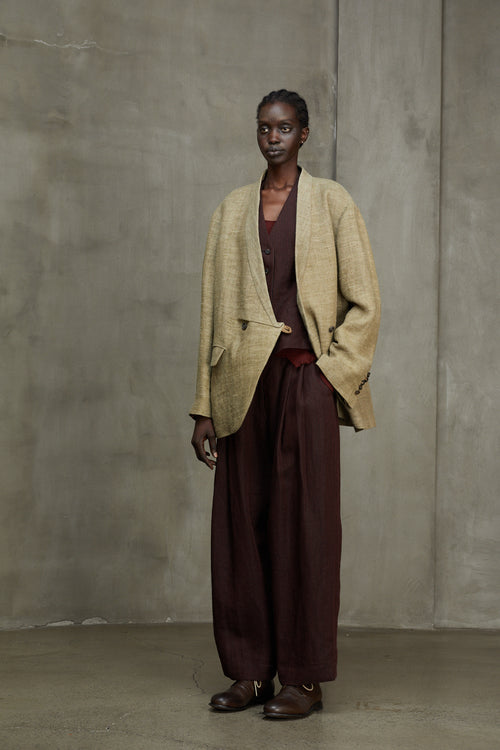 DOUBLE BREASTED OVERSIZE JACKET