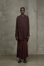 MANDARIN COLLAR LONG SKIRT