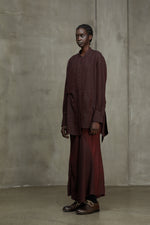 MANDARIN COLLAR LONG SKIRT