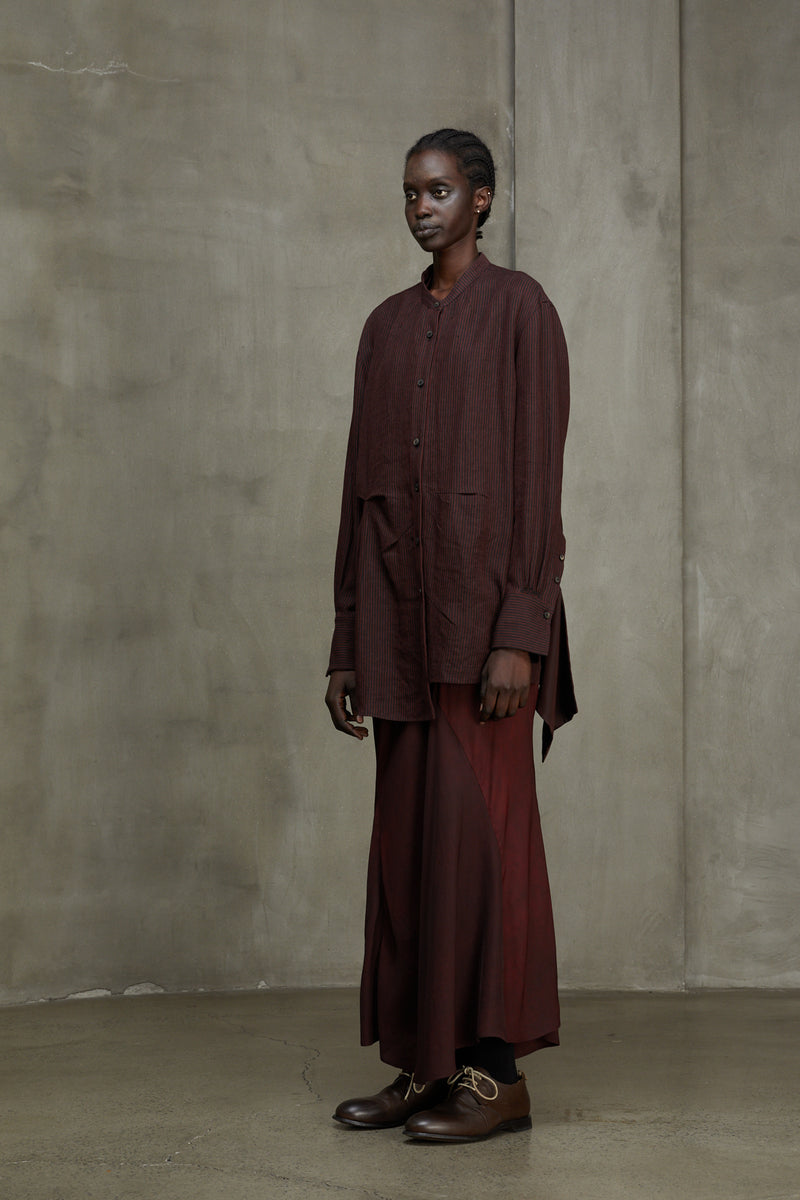 MANDARIN COLLAR LONG SKIRT
