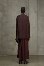 MANDARIN COLLAR LONG SKIRT