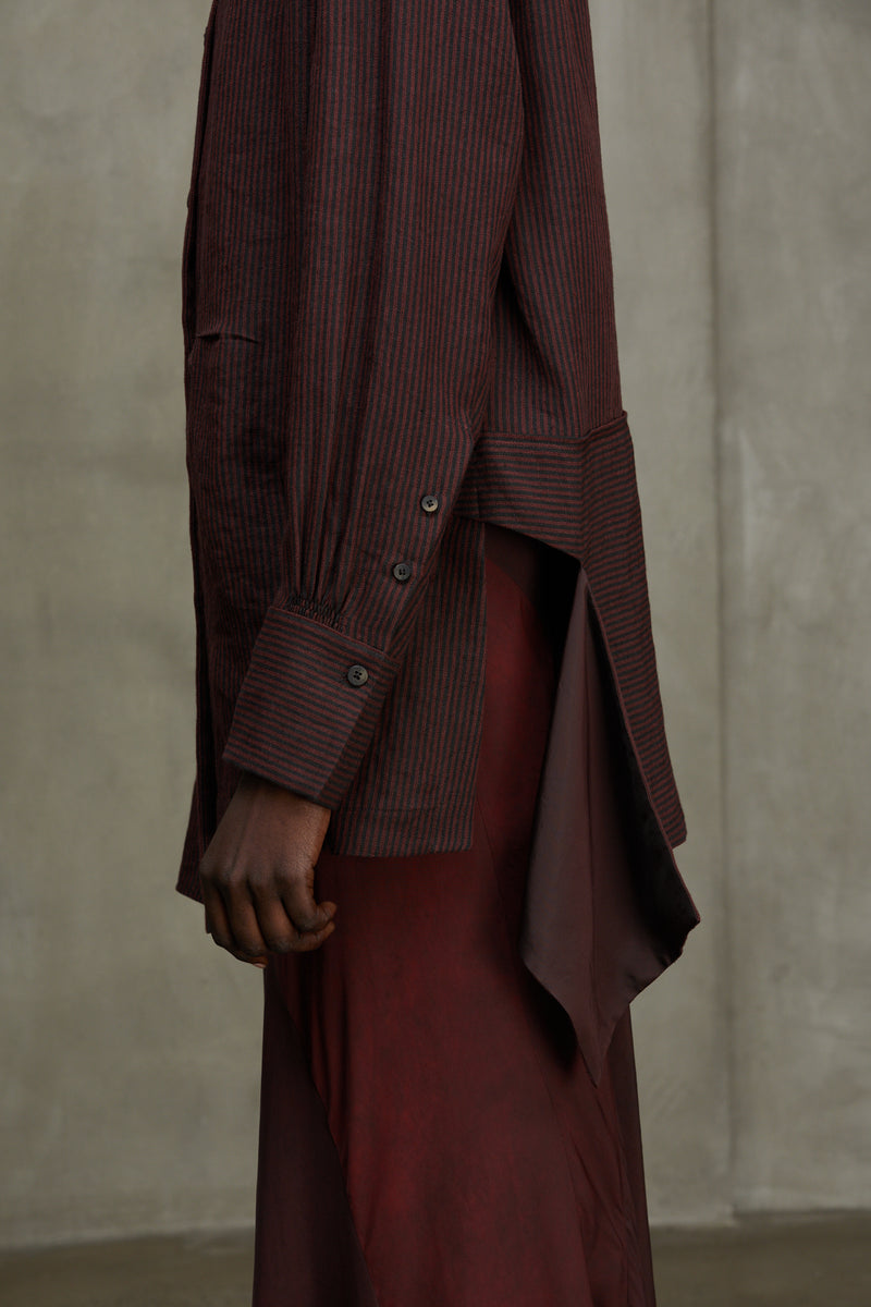 MANDARIN COLLAR LONG SKIRT
