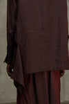MANDARIN COLLAR LONG SKIRT