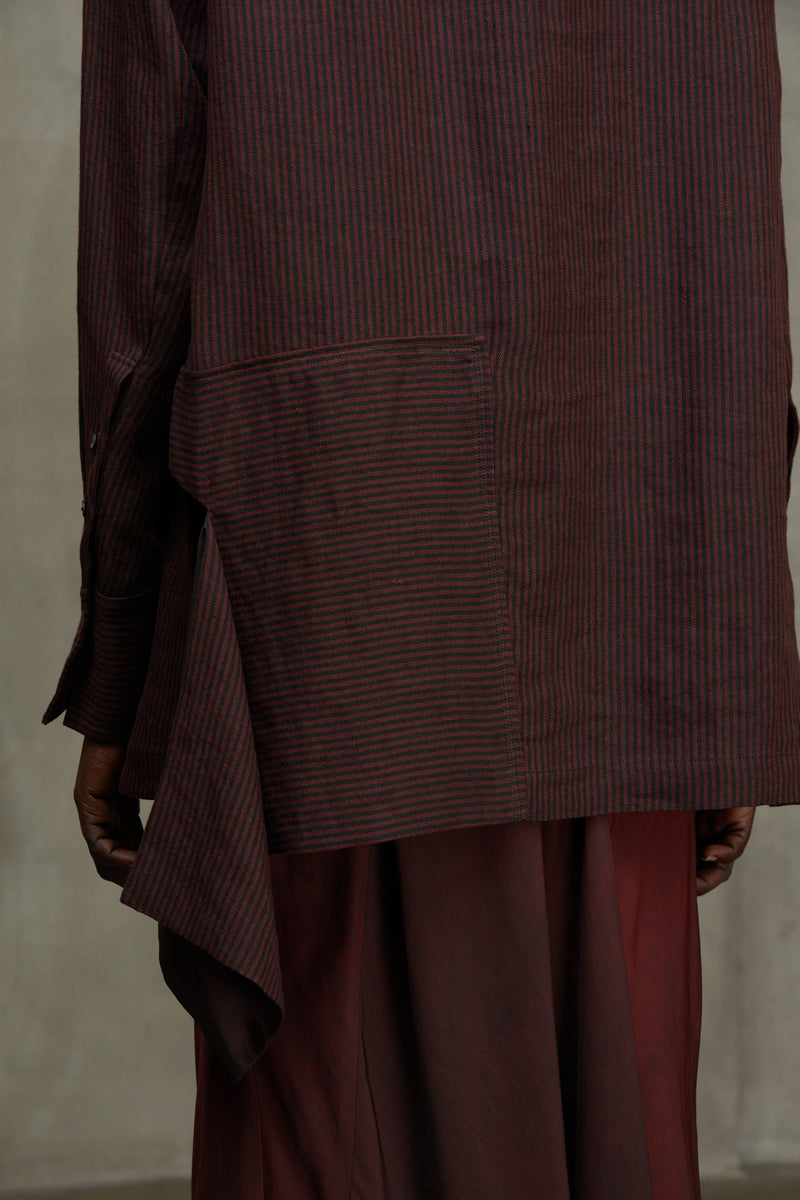 MANDARIN COLLAR LONG SKIRT